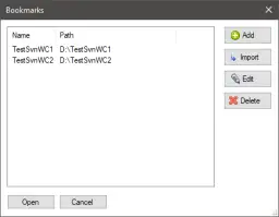 Bookmarks Window