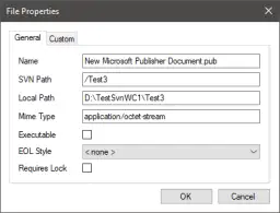 File Properties Window